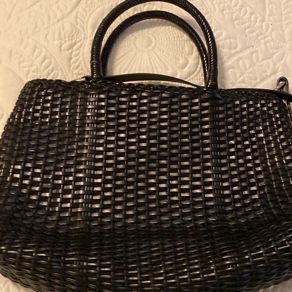 Talbots black leather purse